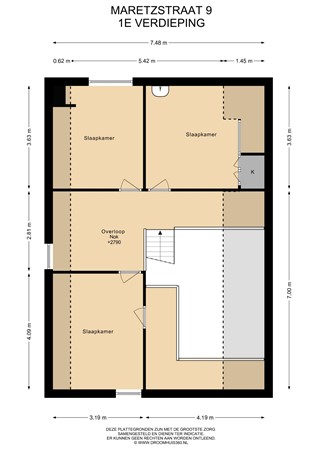 Floorplan - Maretzstraat 9, 6171 TN Stein